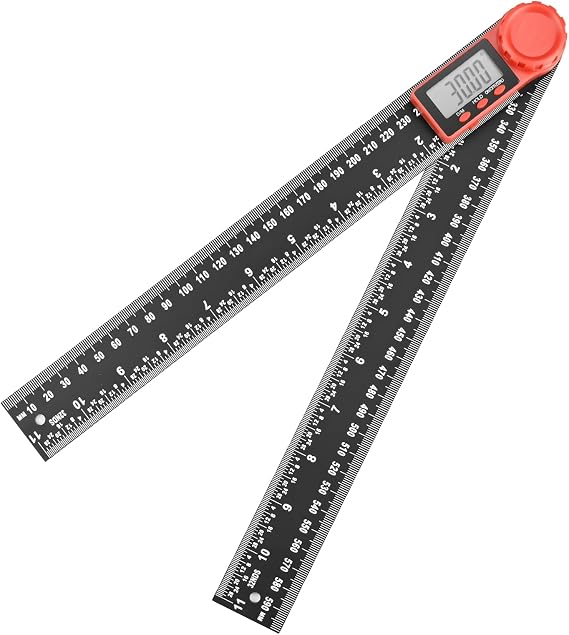 Digital Angle Finder - 600mm Length Digital Angle Gauge with LCD Display, Inclinometer for Internal & External, Angle Measurement Tool for Woodworking, Repairing, Construction