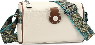 Small Crossbody Purse Leather Crossbody Bags for Women Fashion Handbag Cell Phone Crossover Shoulder Bag for Women