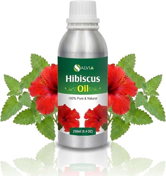 Hibiscus (Hibiscus Sabdariffa L) Essential Oil Pure Uncut Undiluted Cold Pressed Herbal Premium Aromatherapy Oil - 250ML/ 8.45fl oz