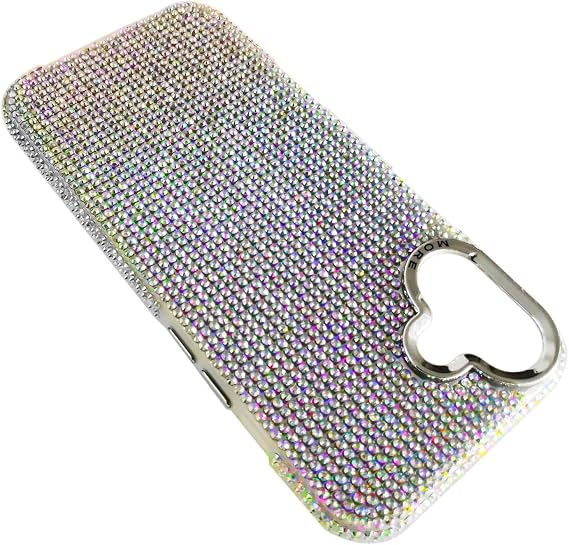 Bling Rhinestone Case for iPhone 16 Plus - Over 2000 High Quality Hand Glued Sparkle Diamond Case Compatible with iPhone 16 Plus for women girls-AB