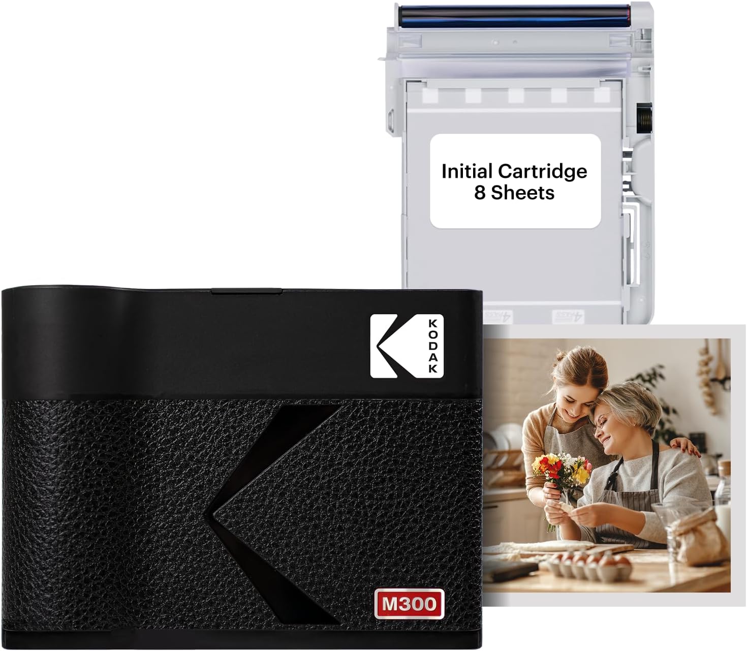 KODAK Mini 3 ERA 4PASS Portable Photo Printer 3 x 3 inches Printer  8 Sheets, Black