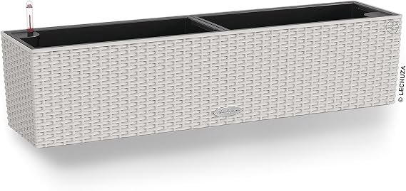 LECHUZA BALCONERA Cottage 80 Light Grey 15457 79 x 19 x 19 cm
