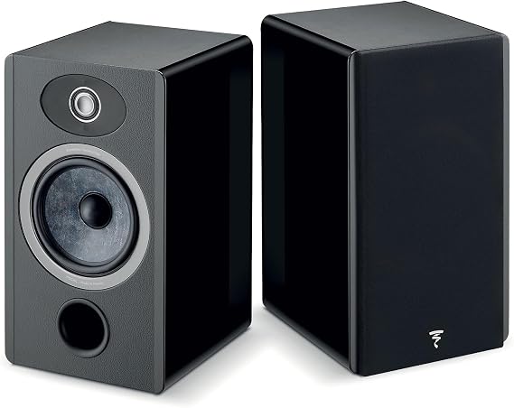 Focal Omada N1 High-Fidelity Bookshelf Speakers (Black High Gloss) - Pair