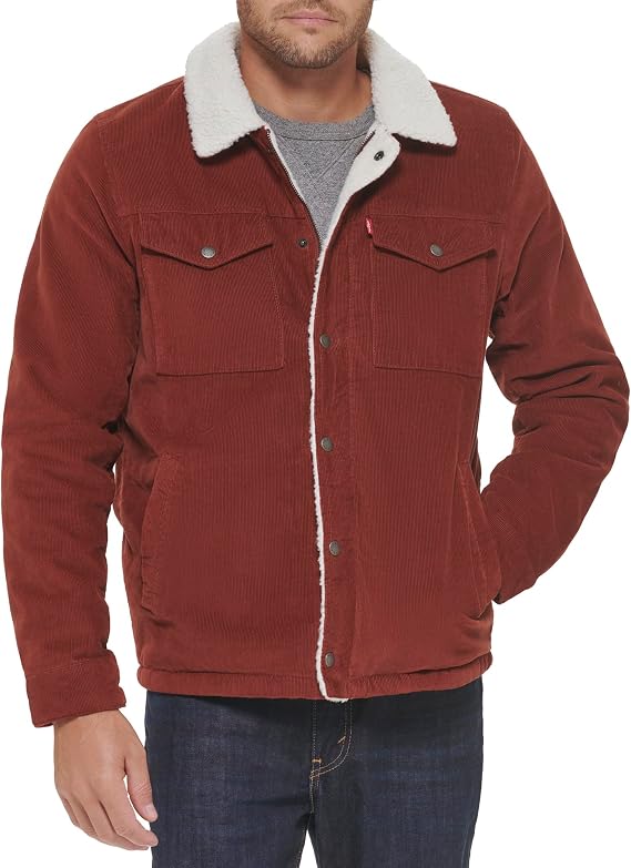 Levi's Men's Corduroy Sherpa Lined Trucker Jacket (Regular & Big & Tall Sizes)