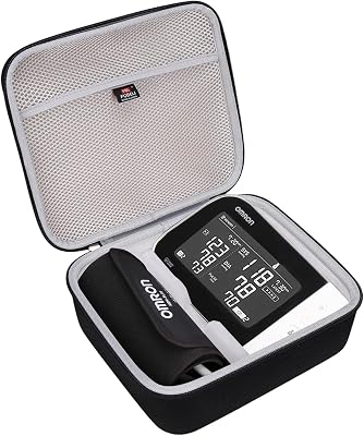 FBLFOBELI Hard Storage Case Compatible with OMRON Platinum BP545010 Series BP7450Gold BP53507 Series BP7350 Blood Pressure Monitor with Upper Arm Cuff, Case Only Black