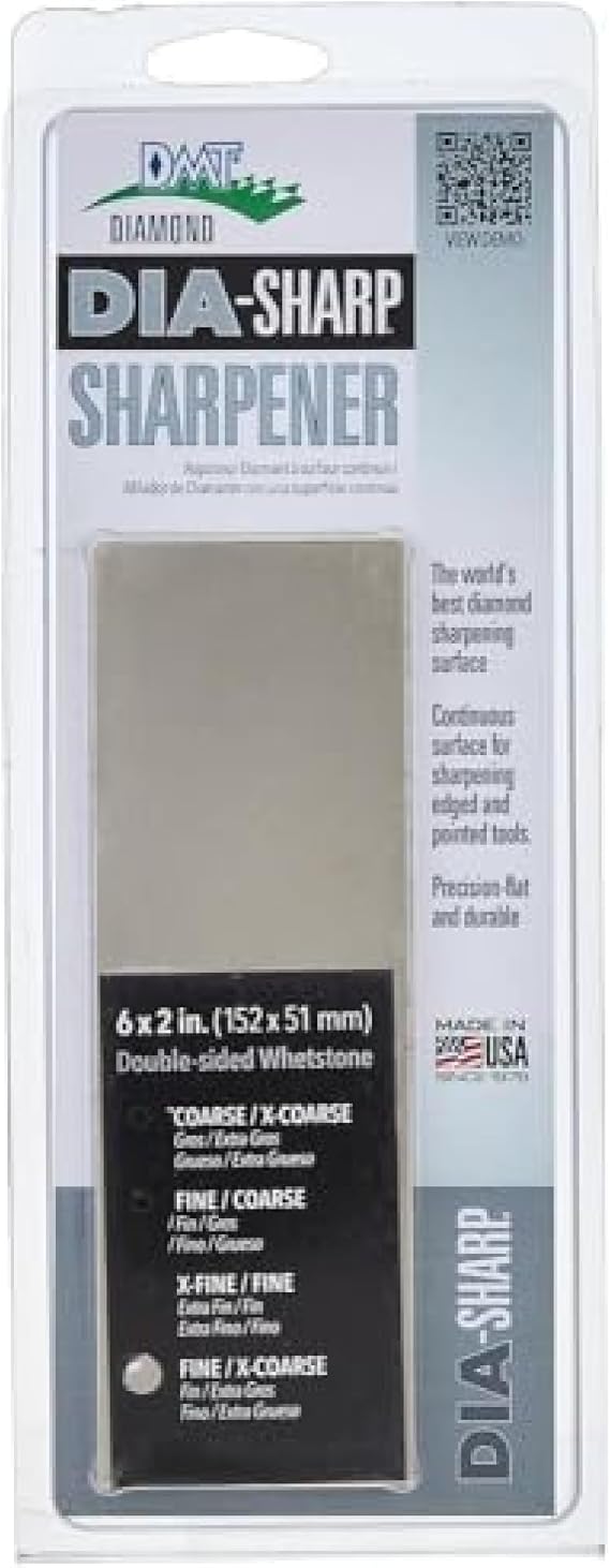 Diamond Machining Technology (DMT) D6FX 6-inch Dia-Sharp Double-Sided Fine/Extra-Coarse Bench Stone, One Size
