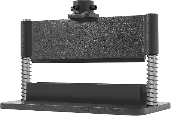 12" Press Brake Attachment for 12/20 Ton Hydraulic Workshop Presses, 3/16in Bending Thickness Press Brake Attachment Heavy Duty Metal Bending Tool Dual Spring Design 90 Bending Angle (Black)