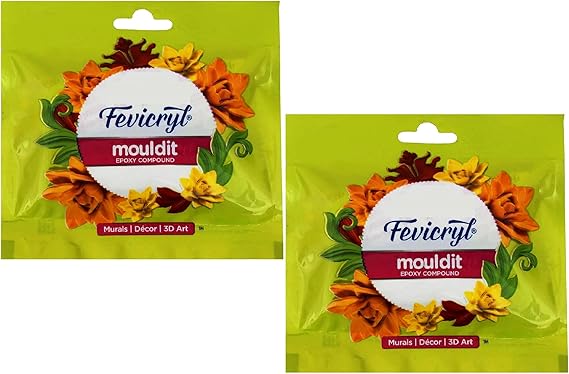 Fevicryl Mould 50grm Clay Set for Modelling and Sculpting, Air Dry Clay for 3D Art and Craft, Gift for Artists, Students, Etc - 1 Piece