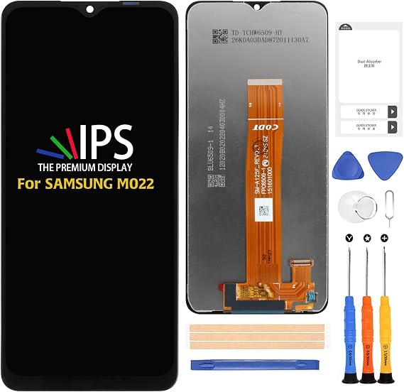 A-MIND for Samsung Galaxy M02 M022 Screen Replacement(Original) M022F M022F/DS M022G M022G/DS LCD Display Touch Screen Digitizer Full Assembly Repair Kits,with Tools