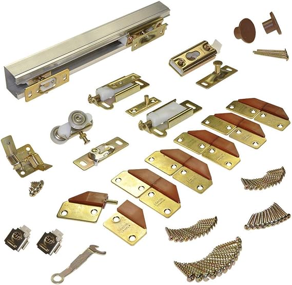 Johnson Hardware 100FD Commercial Grade Bi-Fold Door Hardware (48" - 4 Door System)