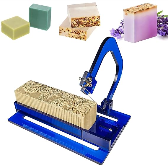 Handmade Soap Cutter Machine, Adjustable Soap Cutting Table, with Single Wire and Scale, Adjustable Cutting Size 0-5cm, Wire Tension is Adjustable, for DIY Craft Soap