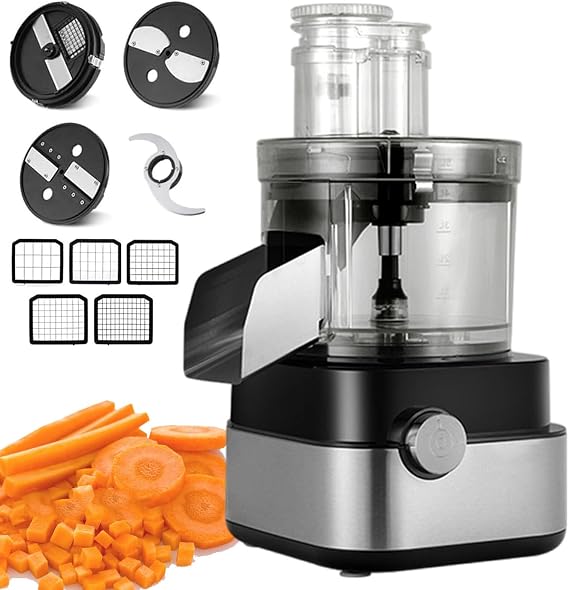 5L Electric Vegetable Dicer, Automatic Dicer and Slicer, Electric French Fry Cutter, Onion Shredder Potato Slicer, Veggie Processor (220v)