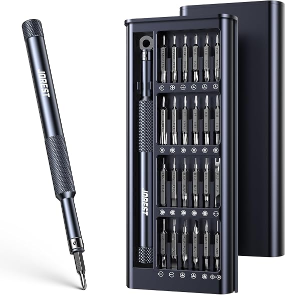 JOREST 52-in-1 Precision Screwdriver Set, Mini Repair Tool Kit with Torx for MacBook, Computer, Laptop, iPhone, PS5, Xbox, Switch, Glasses, Watch, Ring Doorbell, Electronic, Small Gift Gadget for Men