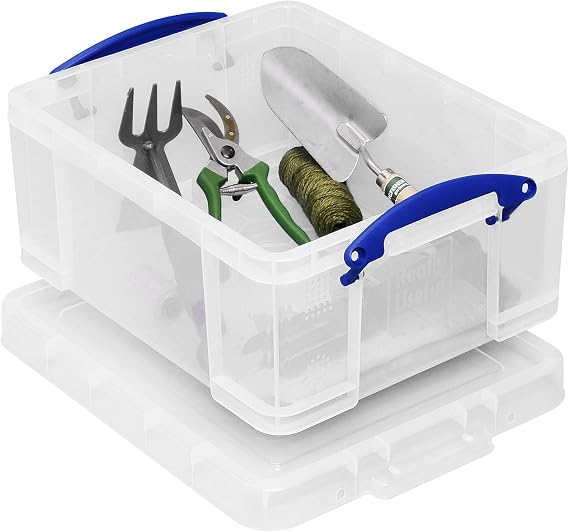 Really Useful Box Plastic Storage 21 Litre Clear