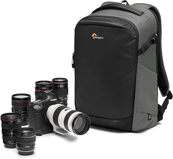 Lowepro Flipside BP 400 AW III Mirrorless and DSLR Camera Backpack - Dark Grey - with Rear Access - with Side Access - with Adjustable Dividers - for Mirrorless Like Sony 7 - LP37353-PWW