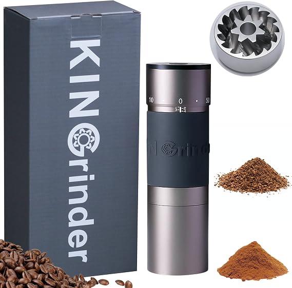KINGrinder K6 Manual Hand Coffee Grinder (K6-Bent Handle)
