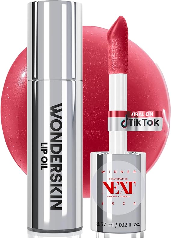 Wonderskin Lip Oil Rehab Serum - Tinted Lip Oil, Hydrating Lip Serum