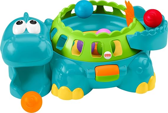 Fisher-Price Poppity Pop Musical Dino Ball-Popper, Blue