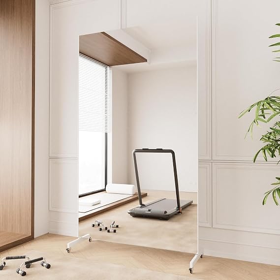 brisafe Full Body Mirror 100 x 180 cm Unbreakable White