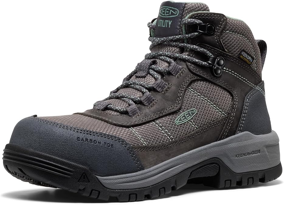 KEEN Utility Women's Skokie Waterproof Work Boot (Carbon Toe)