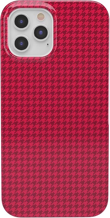 Casely iPhone 11 Pro Max Case | Best Dressed | Red Houndstooth | Classic Ultra Slim Design