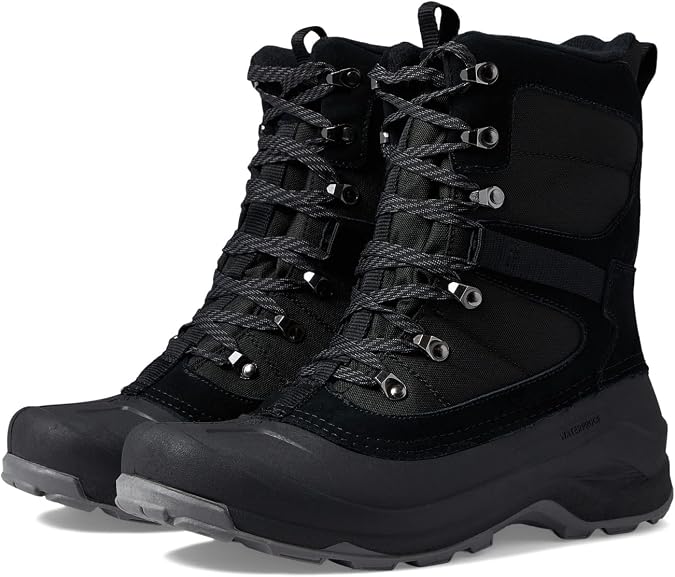Kamik Mens Insulated Empire X Winter Boots - Durable Rubber Snow Boots for Men - Insulated Waterproof Winter Hiking Shoe - Comfort Rated to -40F - Lightweight Synthetic Rubber Shell