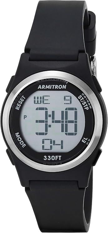 Armitron Sport Women's Digital Chronograph Resin Strap Watch, 45/7102