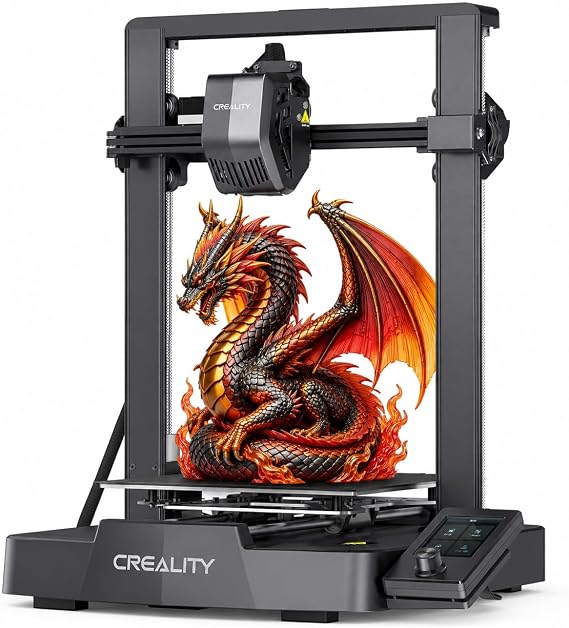 Creality Ender 3 V3 SE 3D Printer with Sprite Extruder | Touch auto leveling, auto filament loading, upgraded visual UI, dual Z-axis, 8.66x8.66x9.84 inch