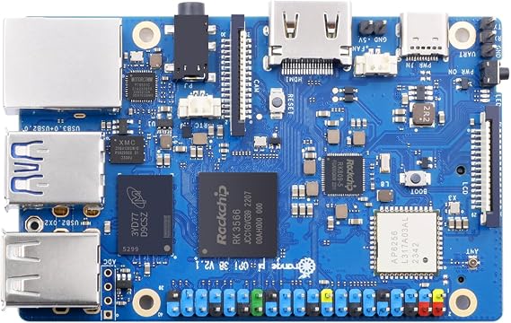 Orange Pi 3B 8G RK3566 Quad Core 64 Bit Single Board Computer, 1.8 GHz Frequency WiFi Bluetooth Open Source Board Run Orange Pi OS, Android, Debian, Ubuntu, OpenHarmony (Pi 3B 8GB)