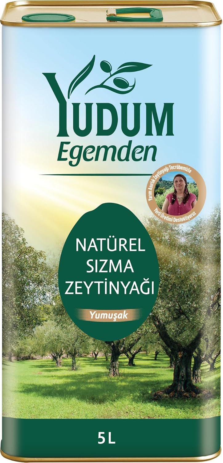 Yudum Egemden Yumuşak Lezzet 5 lt Sızma Zeytinyağı Teneke