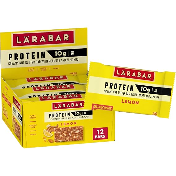 Larabar Lemon Protein Bars, Peanuts & Almonds, 12 ct, 19.08 oz