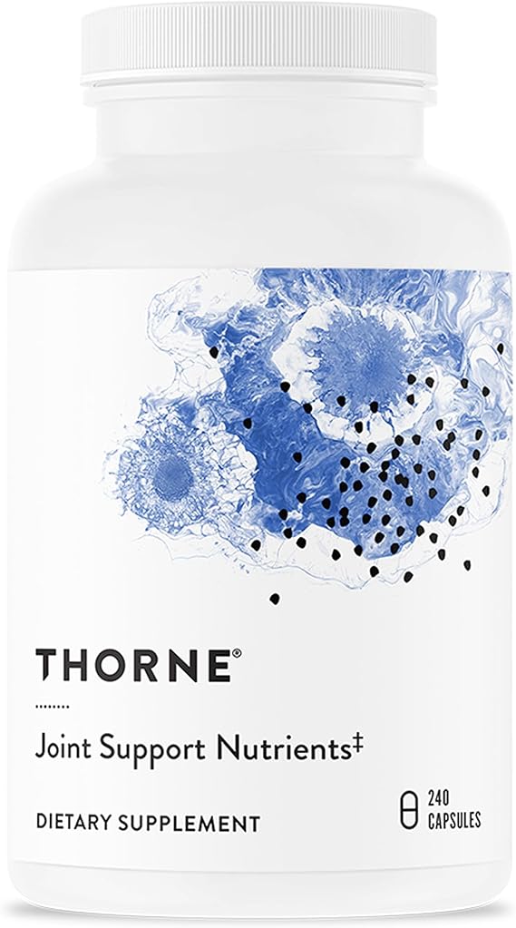 THORNE Joint Support Nutrients, Glucosamine, MSM & Curcumin, 240 Capsules | Supports Joint Mobility & Cartilage Integrity, Provides Relief from Occasional Soreness & Stiffness*, NSF Contents Certified