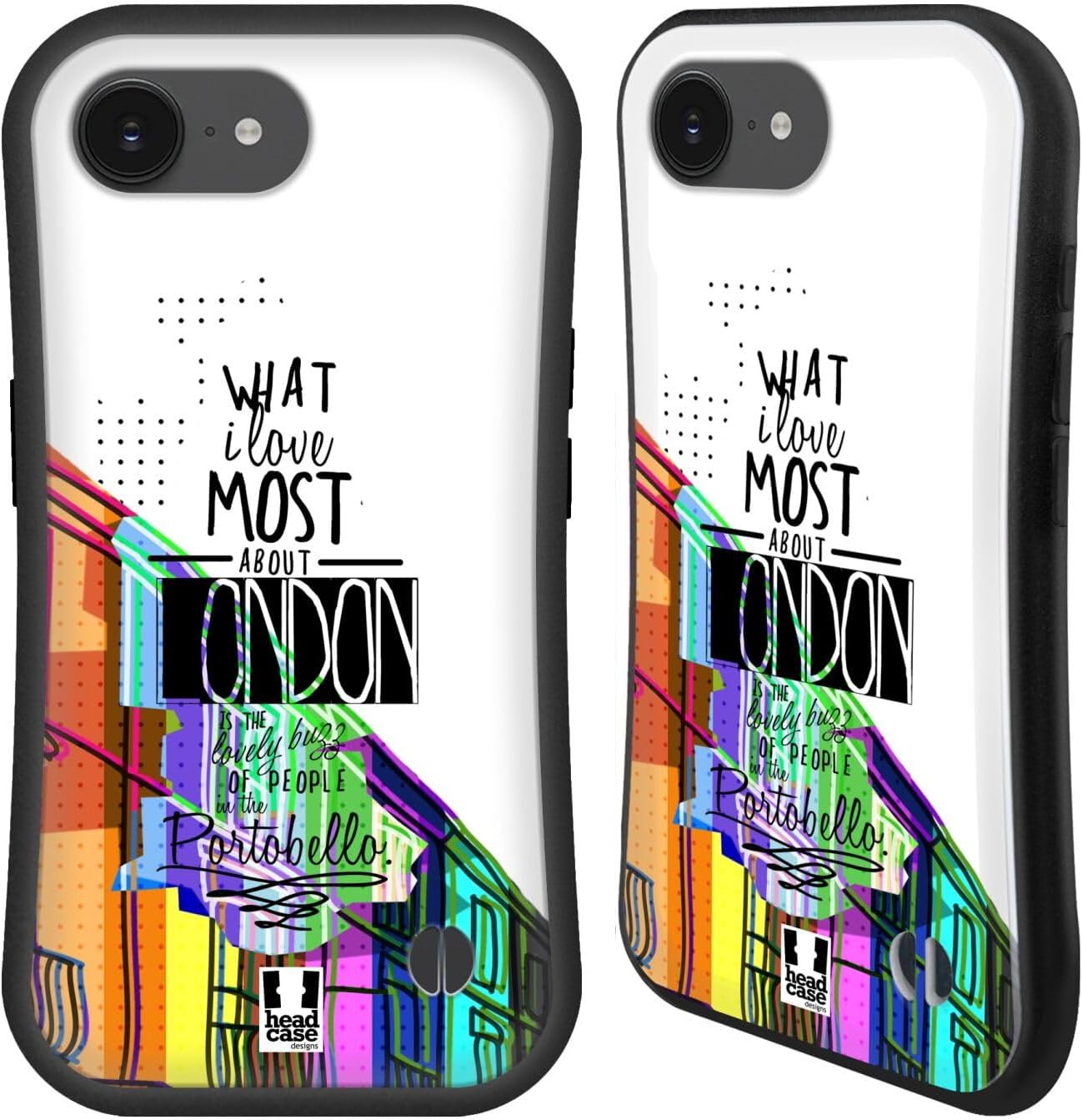 Head Case Designs Portobello Road London England City Love Hybrid Case Compatible with Apple iPhone 16e