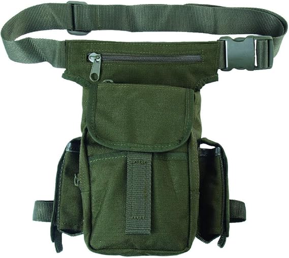 Shoulder Hip Bag Waist Multi Pack Belt Pouch Hiking Camping Travel Olive Green
