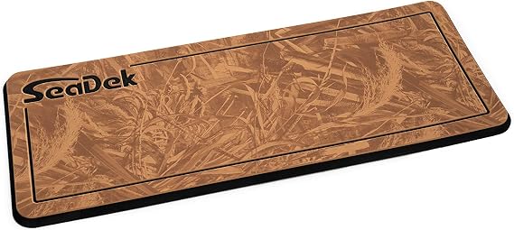 SeaDek Pad | Realtree Helm Pads | Anti-Fatigue | Anti Slip | 20mm Thickness | Brushed Texture | Mocha/Black - MAX-5 Pattern, Small