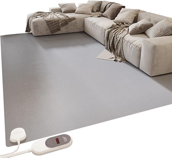 Heated Floor Mat, Electric Heated Area Rug, Large Heating Carpet