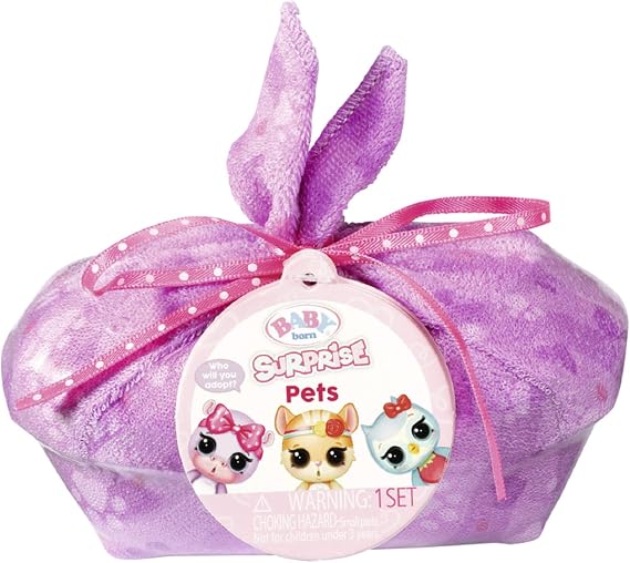 Baby Born Surprise Pets Series 2 with 8+ Surprises, Color Change and Bathtub, Multicolored