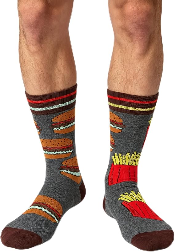 Benefeet Sox Mens Novelty Funny Crew Socks Boys Fun Patterned Sports Athletic Cotton Socks Colorful Casual Dress Sock