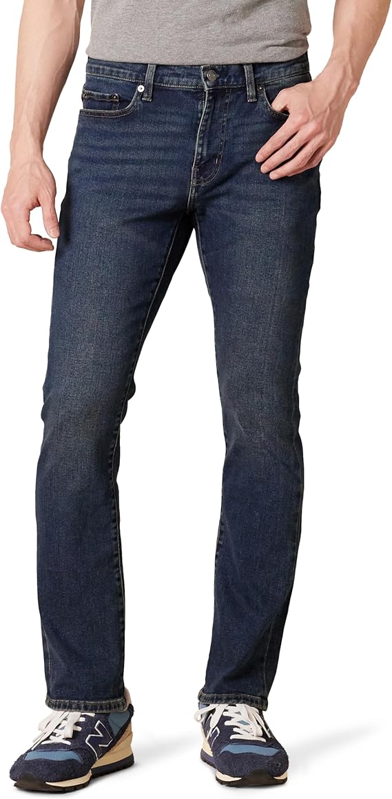 Amazon Essentials Men's Jeans, Slim Fit Stretch, Bootcut - Discontinued Colours