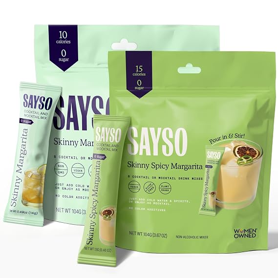 SAYSO Skinny Spicy Margarita Sticks & Skinny Margarita Sticks Bundle