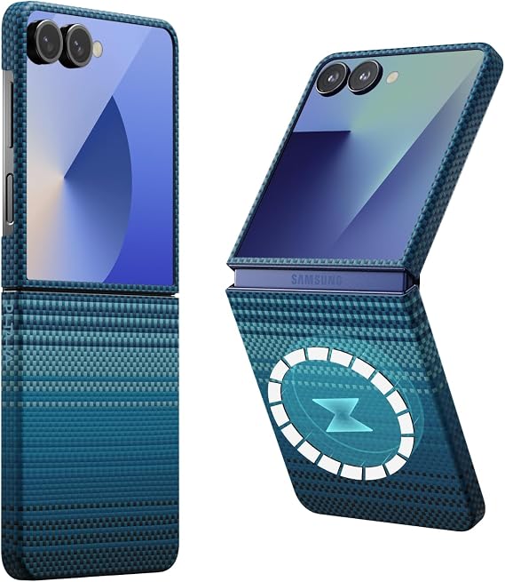 pitaka for Z Flip 7 Case, Caseless Feeling, Aramid, Edge Case-Moonrise