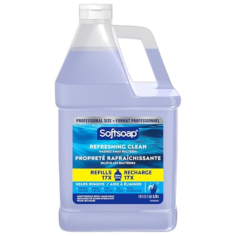 Softsoap Moisturizing Liquid Hand Soap Refill, Refreshing Clean, 128 fl oz