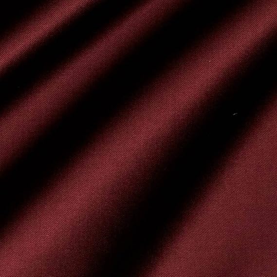 Burgundy Satin Fabric 60" Inch Wide 20 Yards by Roll - for Weddings, Decor, Gowns, Sheets, Costumes, Dresses, Etc -Wholesale (F.b.)
