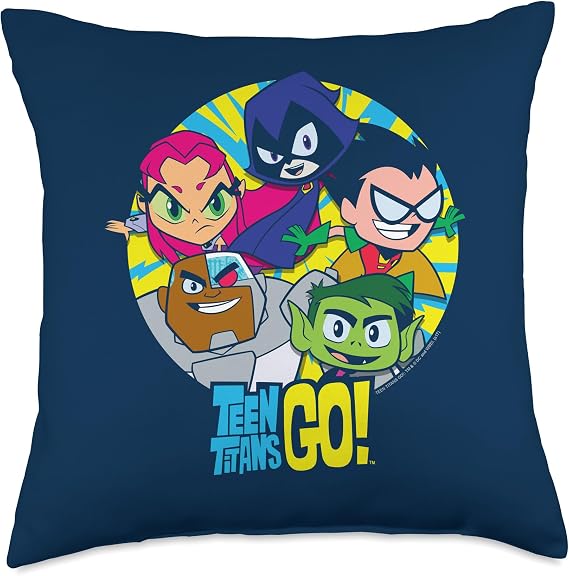 Teen Titans Go! Go Go Group Throw Pillow