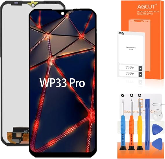 for Oukitel WP33 Pro Screen Replacement for Oukitel WP33 Pro LCD Display Touch Screen Replacement Digitizer Assembly Repair Parts