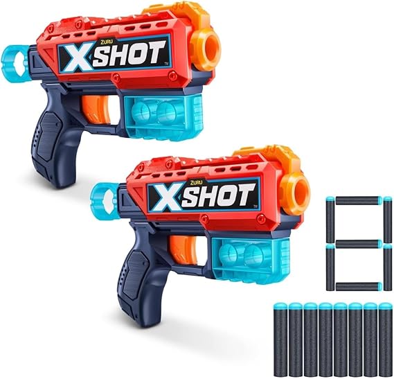 Zuru XSHOT Foam Dart Blaster's (Excel Kickback Twin Pack)