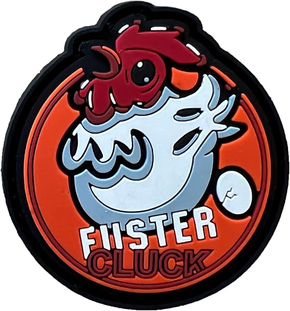 Fuster Cluck PVC Morale Patch Funny Rooster Tactical Gear