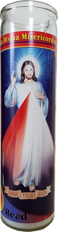 Divine Mercy Pillar Devotional Candle