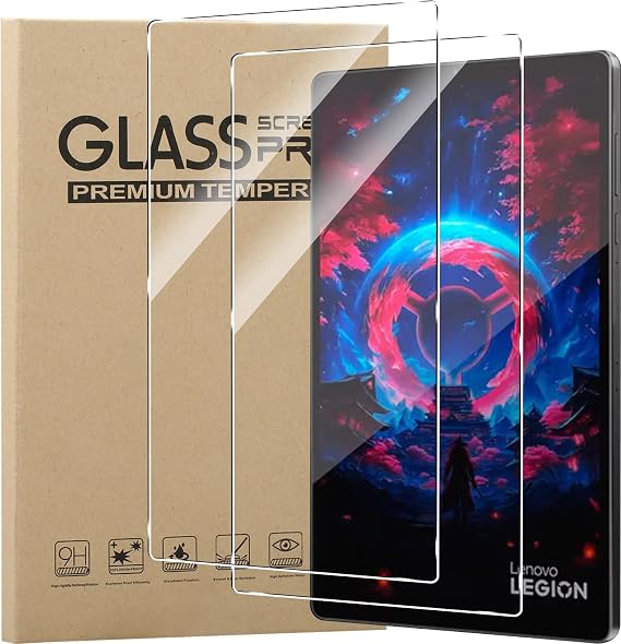 KZIOACSH 2 Pack Screen Protector for Lenovo Legion Tab Gen 5/Legion Y700 Gen 5 8.8 Inch, Ultra Clear 9H Hardness Touch Sensitive Anti-Scratch Anti-Fingerprint Protective Tempered Glass Film