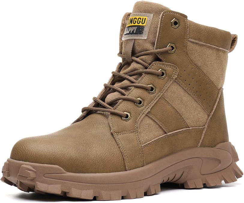 Steel Toe Boots for Men Indestructible Safety Work Boots